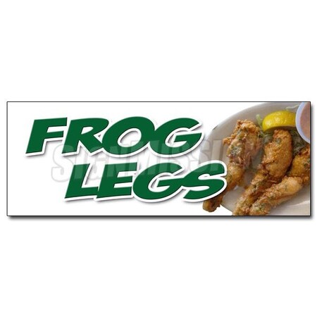 Signmission FROG LEGS DECAL sticker sauteed grilled french battered deep fried food, D-12 Frog Legs D-12 Frog Legs